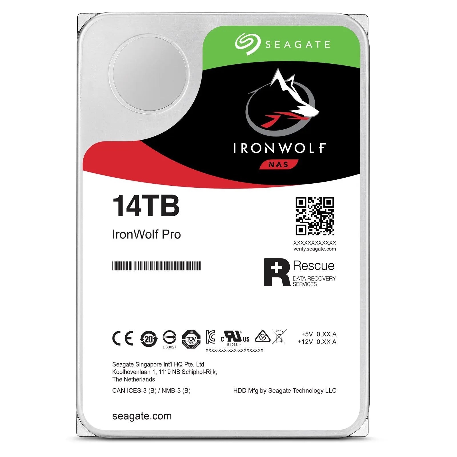 Seagate IronWolf Pro 3.5" 14000 GB Serial ATA IronWolf pro 14TB ST14000NE0008 OEM SEAGATE