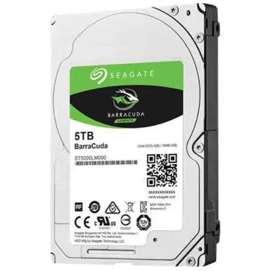 Seagate BarraCuda 5TB Laptop Hard Drive 2.5" 15mm SATA III 6GB's 5400RPM 128MB Cache OEM SEAGATE